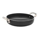 OMELETTE PAN INDUCTION ALBLACK 2 HANDS ALUM. NON STICK 24 X 4.5CM  5MM AGNELLI - ITALY