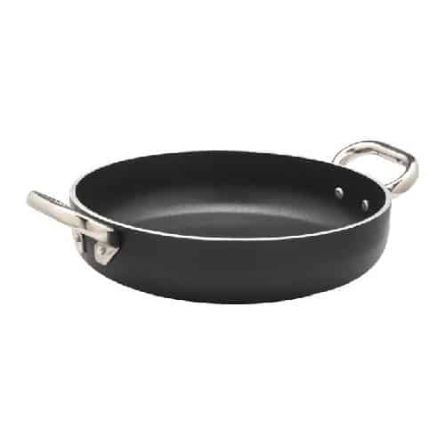 COO-AGN-ALSA2110SSPI28.jpg OMELETTE PAN INDUCTION ALBLACK 2 HANDS ALUM. NON STICK 28 X 7CM 5MM AGNELLI - ITALY - Image 1
