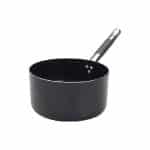 SAUCE PAN ALBLACK 1 HAND ALUMINIUM 24CM  5.6LT AGNELLI - ITALY