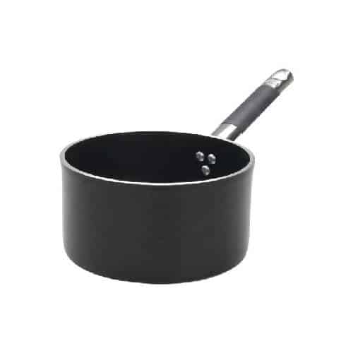 COO-AGN-ALSC2105SSC16.jpg SAUCE PAN ALBLACK 1 HAND ALUMINIUM 16CM AGNELI -ITALY - Image 1