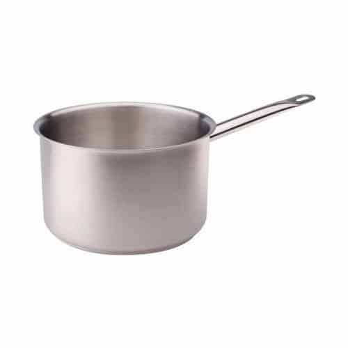 COO-AGN-COIX3105E14.jpg SAUCEPAN 1HANDLE 14X8CM 1.2L WITH TWO SPOUTS S/S 18-10 AGNELLI - ITALY - Image 1