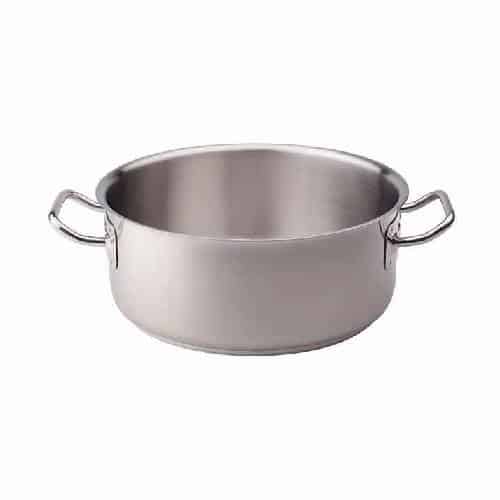 COO-AGN-COIX3106E24.jpg CASSEROLE POT 2HANDLES 24CM 4.5L S/S 18-10 AGNELLI - ITALY - Image 1