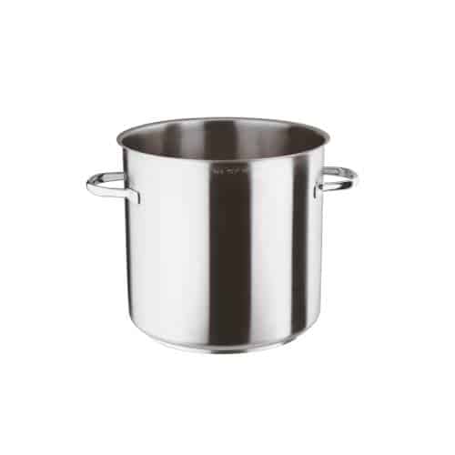 COO-PAD-11001-24.jpg COOKWARE PROFESSIONAL 18-10 INOX SERIES 1000 STOCK POT 24X24CM 10.5L PADERNO MADE IN ITALY - Image 1