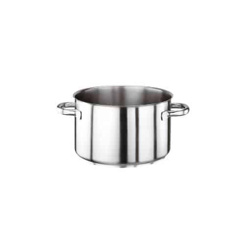 COO-PAD-11007-24.jpg COOKWARE PROFESSIONAL 18-10 INOX SERIES 1000 SAUCE POT 24X14.5CM 6.5L PADERNO MADE IN ITALY - Image 1
