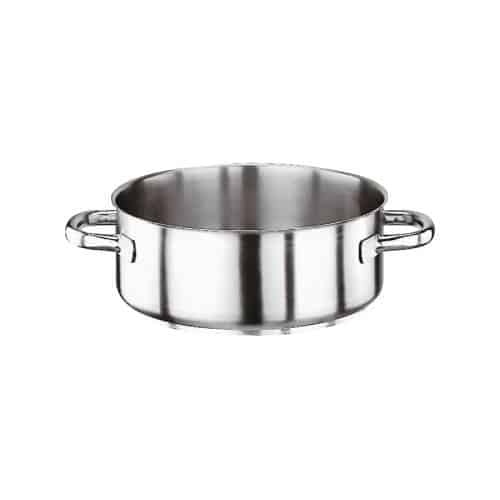 COO-PAD-11009-40.jpg COOKWARE PROFESSIONAL 18-10 INOX SERIES 1000 LOW CASSEROLE POT 40X14.5CM 18L PADERNO MADE IN ITALY - Image 1