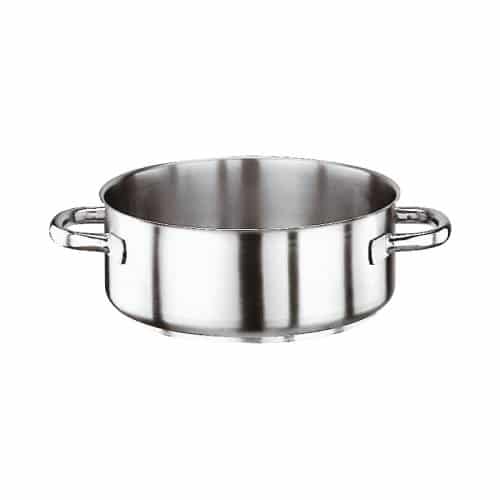 COO-PAD-11009-45.jpg COOKWARE PROFESSIONAL 18-10 INOX SERIES 1000 LOW CASSEROLE POT 45X15.5CM 24.6L PADERNO MADE IN ITALY - Image 1