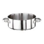 COOKWARE PROFESSIONAL 18-10 INOX SERIES 1000 LOW CASSEROLE POT 50X19CM 37L PADERNO MADE IN ITALY