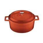 BY ORDER SLOWCOOK ENAMELLED CAST IRON INDUCTION SAUCE POT WITH LID 24X11CM 4.5L RED PADERNO