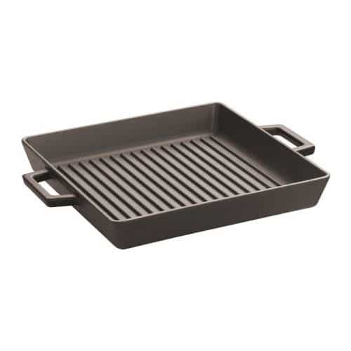 COO-PAD-44210-26.jpg SLOWCOOK ENAMELLED CAST IRON INDUCTION GRILL 26X26CM BLACK PADERNO - Image 1