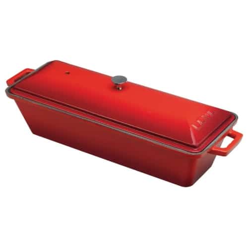 COO-PAD-44219R26.jpg BY ORDER CAST IRON TERRINE POT 8.5X26.5X6CM RED PADERNO - Image 1