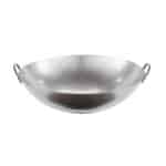 BY ORDER STEEL WOK PAN 2 HANDLES 46CM PROFESSIONAL ETHNIC PADERNO