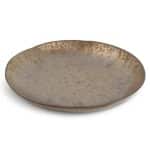 PORCELAIN PLATE GOLD PERLA 28CM LIVELLI