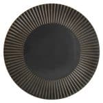 BRASS PLATE 27.5CM STRIPED SILVER F2D BELGIUM