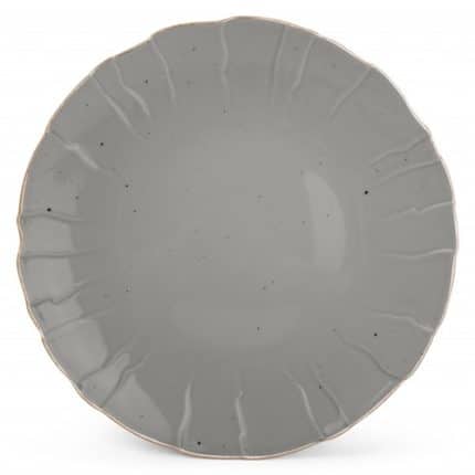 COLLECT PLATE 31CM STRUCTURE GREY BONBISTRO BELGIUM