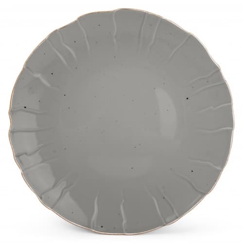 CRO-AER-740720.jpg COLLECT PLATE 31CM STRUCTURE GREY BONBISTRO BELGIUM - Image 1