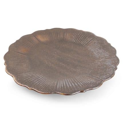 FLORET PLATE 29CM BRONZE CHIC YONG