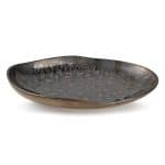 NOBILE PLATE DEEP 30X19X4CM GOLD FLAKED CHIC