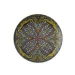BY ORDER ARTHUR KRUPP PORCELAIN MANDALA FLAT PLATE 20CM