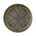 BY ORDER ARTHUR KRUPP PORCELAIN MANDALA FLAT PLATE 27.5CM