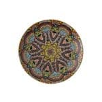 BY ORDER ARTHUR KRUPP PORCELAIN MANDALA FLAT PLATE 20CM
