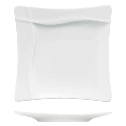 CRO-BAU-090370.jpg PLEASURE FLAT PLATE SQUARE 20CM BAUSCHER GERMANY - Image 1