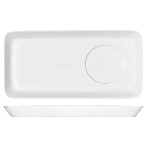 CRO-BAU-112625.jpg B1100 SAUCER PLATTER 25X13CM BAUSCHER GERMANY - Image 1