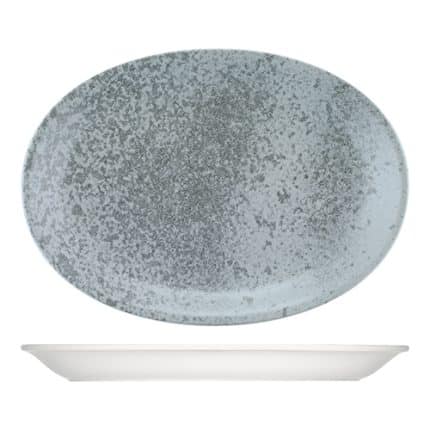 OPTIONS OVAL PLATTER 32CM SANDSTONE GREY BAUSCHER