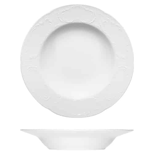 CRO-BAU-570123.jpg BY ORDER MOZART PLATE WITH RIM DEEP 23CM BAUSCHER GERMANY - Image 1