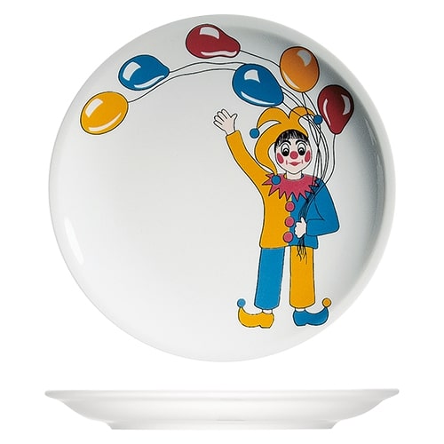 CRO-BAU-621224-405260.jpg KIDS PLATE 6200 NADJA 24CM KINDERDEKOR HARLEKIN BAUSCHER GERMANY - Image 1