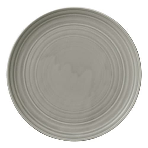 CRO-BAU-631226A.jpg COUNTRY HOUSE PLATE FLAT COUPE STRUCTURE 26CM GREY BAUSCHER GERMANY - Image 1