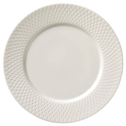 BY ORDER PURITY REFLECTIONS PLATE ROUND WITH RIM RELIEF 32CM BAUSCHER GERMANY