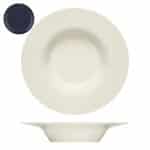 BY ORDER PURITY PEARLS DARK PLATE DEEP W/H RIM 24CM BAUSCHER