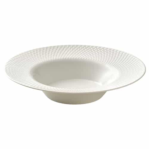 CRO-BAU-690174.jpg BY ORDER PURITY REFLECTIONS PLATE DEEP ROUND WITH RIM RELIEF 24CM BAUSCHER GERMANY - Image 1