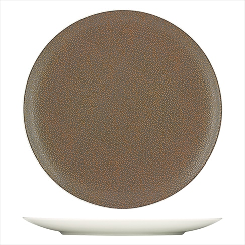 CRO-BAU-691221-425693.jpg BY ORDER PURITY PEARLS METALLIC GOLD COUP PLATE 21CM BAUSCHER - Image 1