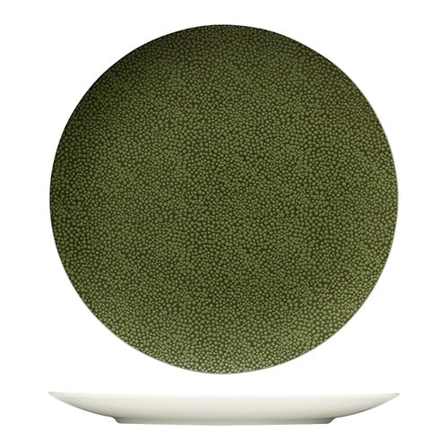 CRO-BAU-691221-425914.jpg BY ORDER PURITY PEARLS GREENS COUP PLATE 21CM BAUSCHER - Image 1