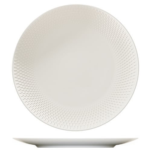 CRO-BAU-691279.jpg BY ORDER PURITY REFLECTIONS PLATE ROUND COUPE RELIEF 29CM BAUSCHER GERMANY - Image 1
