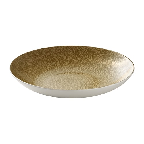 CRO-BAU-691329-425688.jpg BY ORDER PURITY PEARLS OLIVE COUP DEEP PLATE 29CM BAUSCHER - Image 1