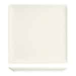 PURITY NOBLE PORCELAIN SQUARE FLAT PLATE 27X27CM BAUSCHER GERMANY