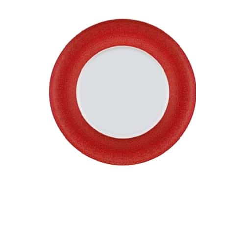 CRO-BAU-6920124-328652.jpg BY ORDER ENJOY DEEP PLATE WITH RIM 24CM BLOCK COLOR CHILI BY ORDER BAUSCHER GERMANY - Image 1