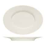 BY ORDER PURITY PLATTER OVAL WITH RIM 33CM BAUSCHER