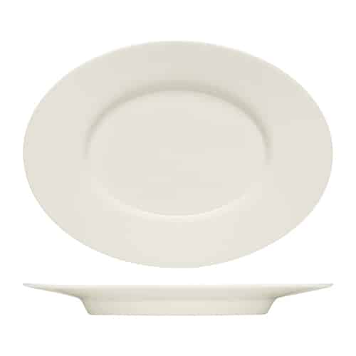 CRO-BAU-692033.jpg BY ORDER PURITY PLATTER OVAL WITH RIM 33CM BAUSCHER - Image 1