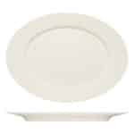 BY ORDER PURITY PLATTER OVAL WITH RIM 38CM BAUSCHER