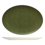 BY ORDER PURITY PEARLS GREENS PLATTER OVAL COUP 33CM BAUSCHER