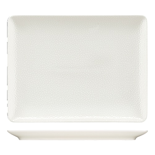 CRO-BAU-692327-425440.jpg BY ORDER PURITY PLATTER RECTANGULAR COUP 27X20CM PEARLS LIGHT  BAUSCHER - Image 1