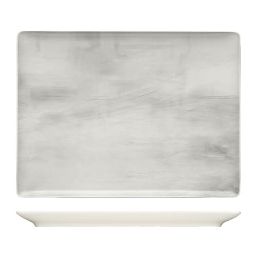 CRO-BAU-692327-425641.jpg BY ORDER PURITY PLATTER RECTANGULAR COUP 27X20CM SOFT GREY BAUSCHER - Image 1