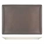 BY ORDER PURITY PLATTER RECTANGULAR COUP 27X20CM PEARLS METALLIC COPPER BAUSCHER