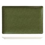 BY ORDER PURITY PEARLS GREENS PLATTER RECTANGULAR COUP 34X20CM BAUSCHER