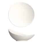 PURITY NOBLE PORCELAIN ASYMMETRIC DISH BOWL 17CM BAUSCHER