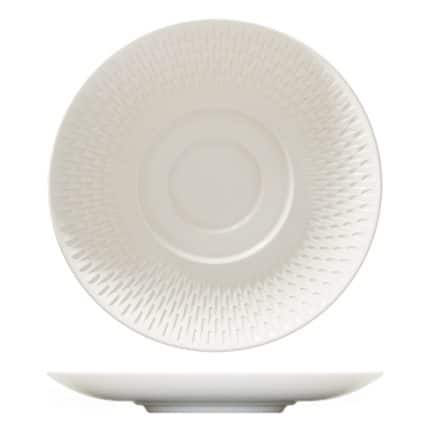 BY ORDER PURITY REFLECTIONS SAUCER COMBI COUPE ROUND RELIEF 14CM BAUSCHER GERMANY