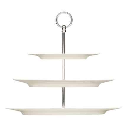 BY ORDER PURITY CLASSIC STAND 3 TIER ETAGERE OVAL PORCELAIN 38,33,24CM BAUSCHER GERMANY